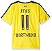 2016/2017 Dortmund #11 reus home Soccer Football Jersey Sportswear Team Polo Shirt & Short & Socks & Keychain