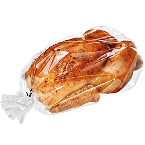 WRAPOK Turkey Oven Bags Large Roasting Cooking Size Ribs Baking Bags No Mess For Chicken Meat Ham Poultry Fish Seafood Vegetable - 10 Bags (21.6 x 23.6 Inch) - Thumbnail 4