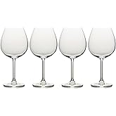 Mikasa Julie Red Wine Glass, 25-Ounce, Set of 4