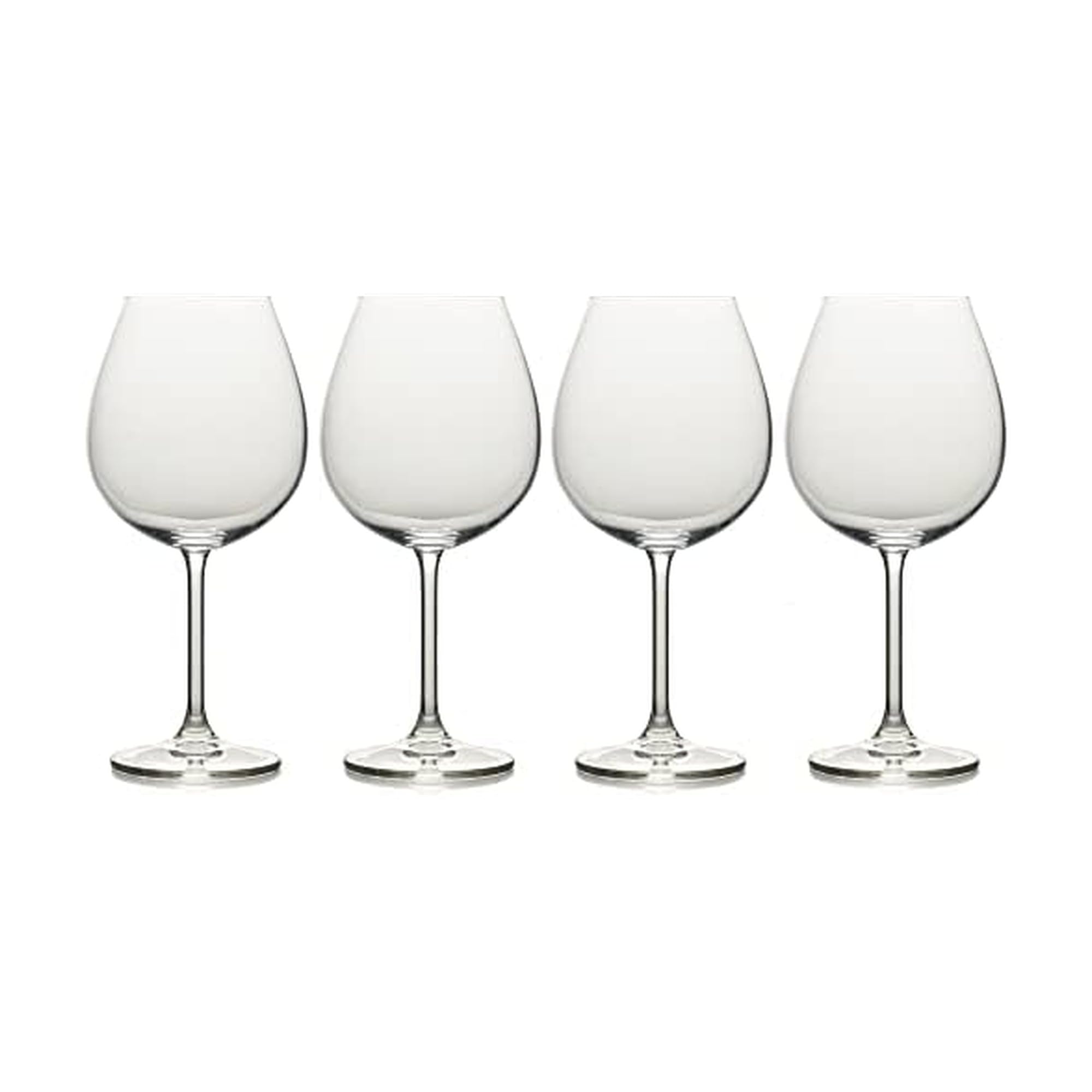 MIKASA Julie Luxury Crystal Red Wine Glasses, 4 Piece, Clear Dishwasher Safe Glasses, 710ml — image 1