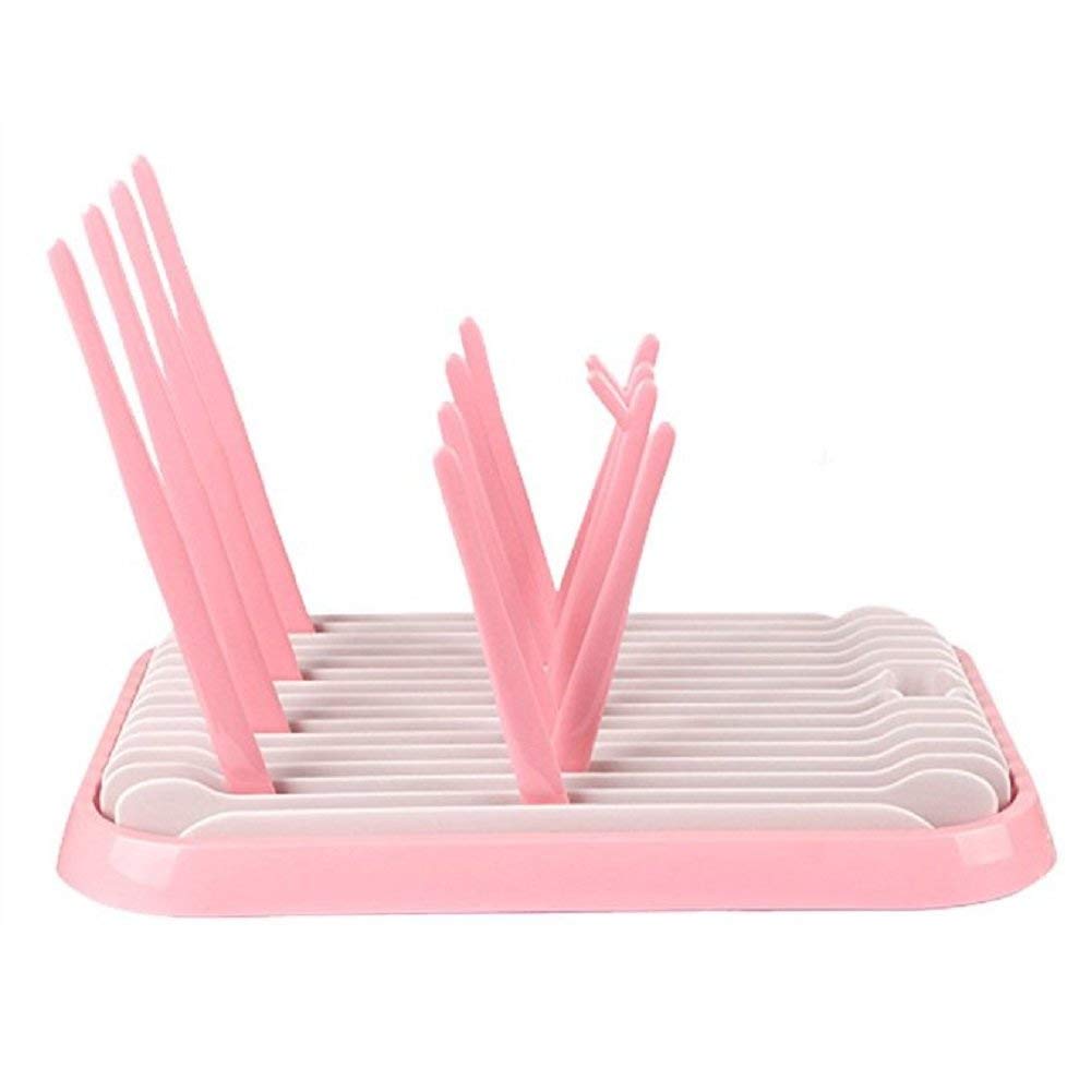 Easycomf Baby Bottle Drying Rack Dryer Space Saving Travel Holder for Pump Cup Accessories