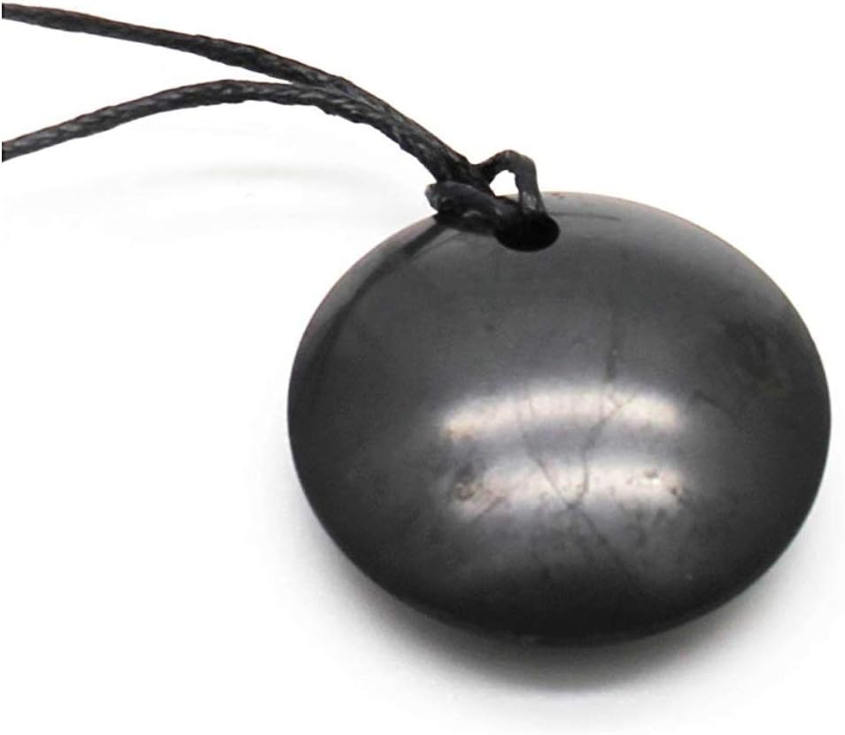 Karelia Shungite Pendant. EMF Protection Stone. Genuine Shungite and Highest Quality Guarantee.