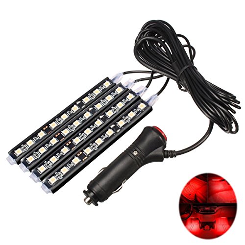 Buy Onepalace 4Pcs Car LED Interior Underdash Lighting Kit Led Car