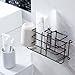 Toothbrush Holder Bamyko Stainless Steel Toothpaste Holder Wall Mounted for Bathroom Storage - Black