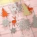 Pangda 8 Pieces Christmas Metallic Cutting Dies Embossing Dies Stencil, Include Snowflake, Christmas Tree and Reindeer Metal Mould for DIY Crafts