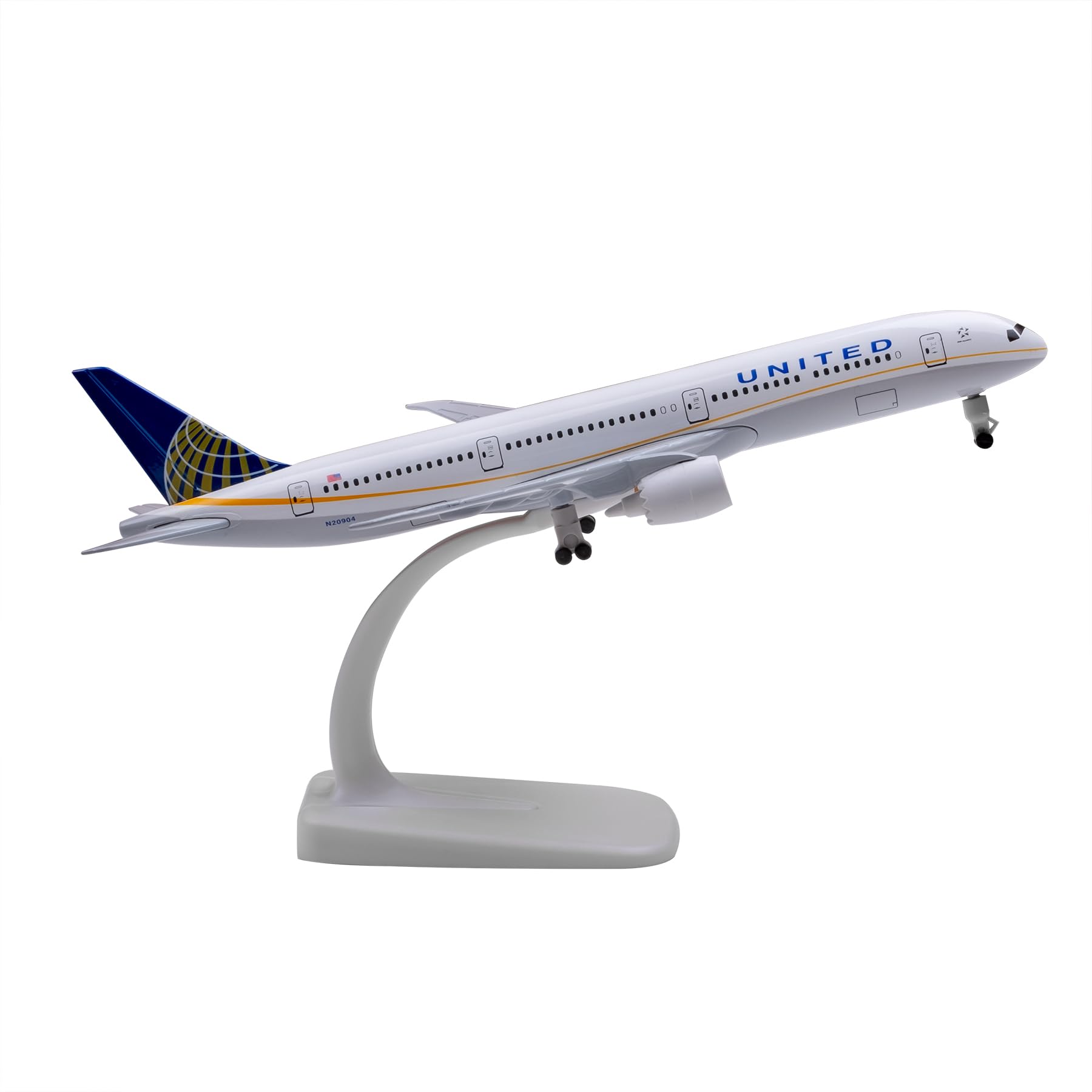 Bswath Airplane 1:300 Scale B787 Model Plane Metal Alloy for Gift and Decoration