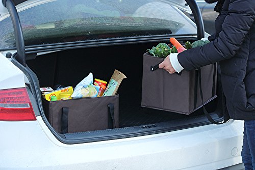 ATBAY Reusable Grocery Bags Heavy Duty Shopping Box Collapsible Extra Large For Gift Basket Bags(3 Pack) - Thumbnail 5