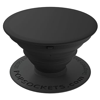 PopSockets - Ausziehbarer (Nicht Austauschbarer) Sockel und Griff für Smartphone und Tablet - Black