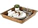 KOUBOO 1020046 La Jolla Rattan Square Serving Tray, 17.5