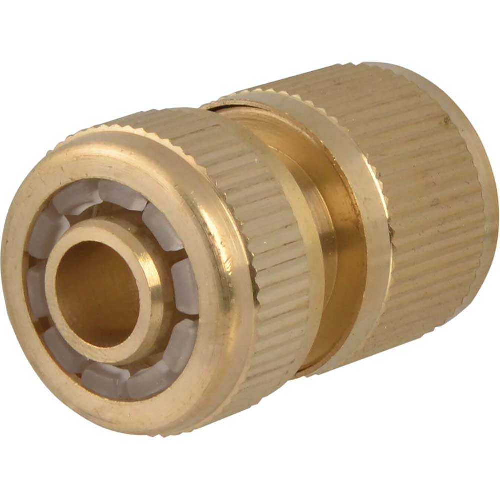 Faithfull FAIHOSEWC Brass Female Water Stop Connector 12.7mm (1/2in) Diameter