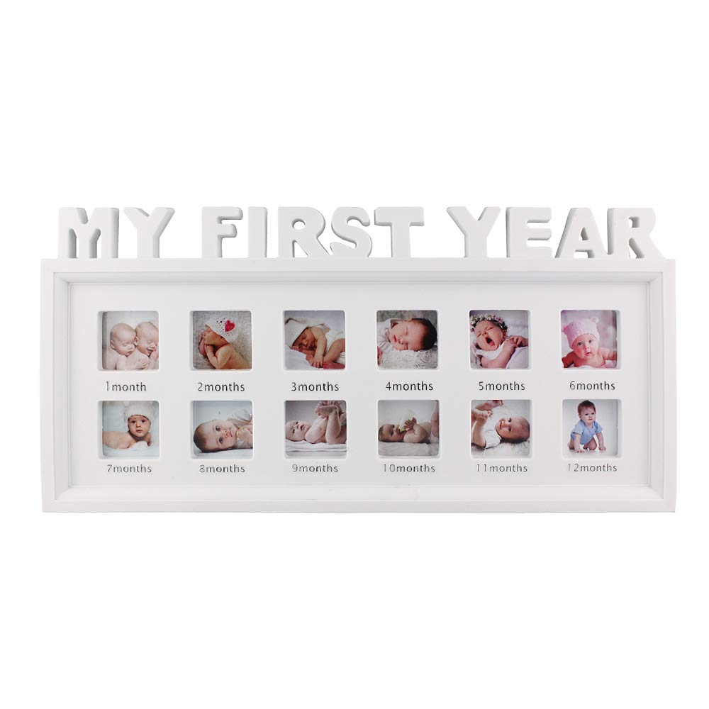 My First Year Frame Baby Picture Keepsake Frame for Photo