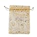 A&S Creavention Holiday Design Organza Drawstring Jewelry Pouches Bag 3.5x4.2