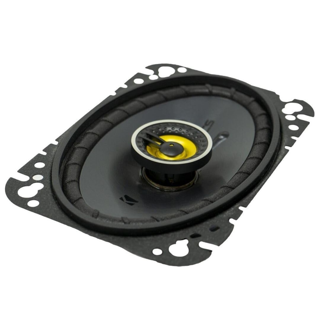 KICKER 46CSC464 CS-Series CSC46 4x6-Inch (100x160mm) Coaxial Speakers, 4-Ohm (Pair)
