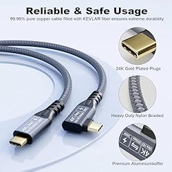 CABLEDECONN Thunderbolt 3 Cable 3ft, 240W