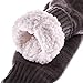 SDBING Mens Super Soft Warm Cozy Fuzzy Fluffy Thick Heavy Fleece-lined Winter Christmas gift With Grips Slipper socks (Gray)