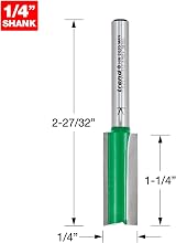 Trend Trendcraft Pro Straight Two Flute Router Cutter 1/4 Shank 12.7mm view 2