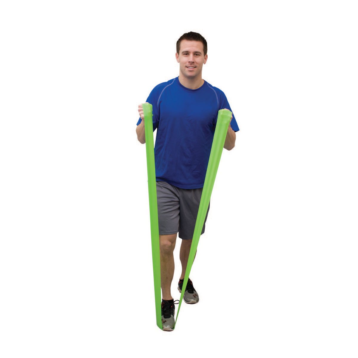 CanDo 2 x Resistance band / training band / gymnastics band - 45 m each - light green (light) - alternative to dumbbells — image 1