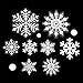 Sattiyrch Christmas Snowflake Window Clings Decal Wall Stickers - Xmas/Holiday/Winter Wonderland White Decorations Ornaments Party Supplies