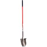Root Slayer 23211 XL Round Point Digging Shovel for Gardening, Red