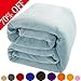 Shilucheng Luxury Fleece Blanket Super Soft and Warm Fuzzy Plush Lightweight Twin Couch Bed Blankets - Turquoise