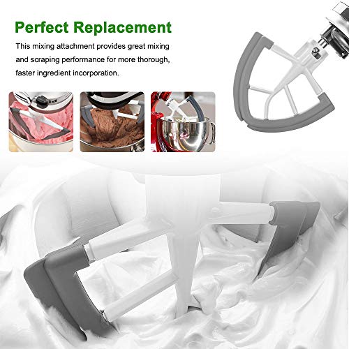 4.55 Quart Flex Edge Beater for KitchenAid TiltHead Stand MixerFlat