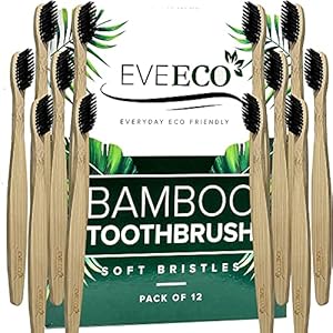 12 Pack I Bamboo Toothbrush I Soft Bristles