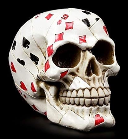 Tete De Mort Figurine Poker Crane Fantastique Gothique Deco Drole Crane Crane Amazon Fr Cuisine Maison