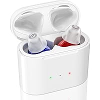 Rechargeable mini digital hearing aids.Portable Wearable hearing amplifier Supporting Wireless Charging for Headphones,with C