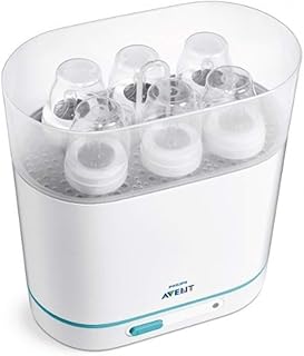 Philips Avent SCF285/02 Elektrischer 3-in-1 Dampfsterilisator, weiß/türkis