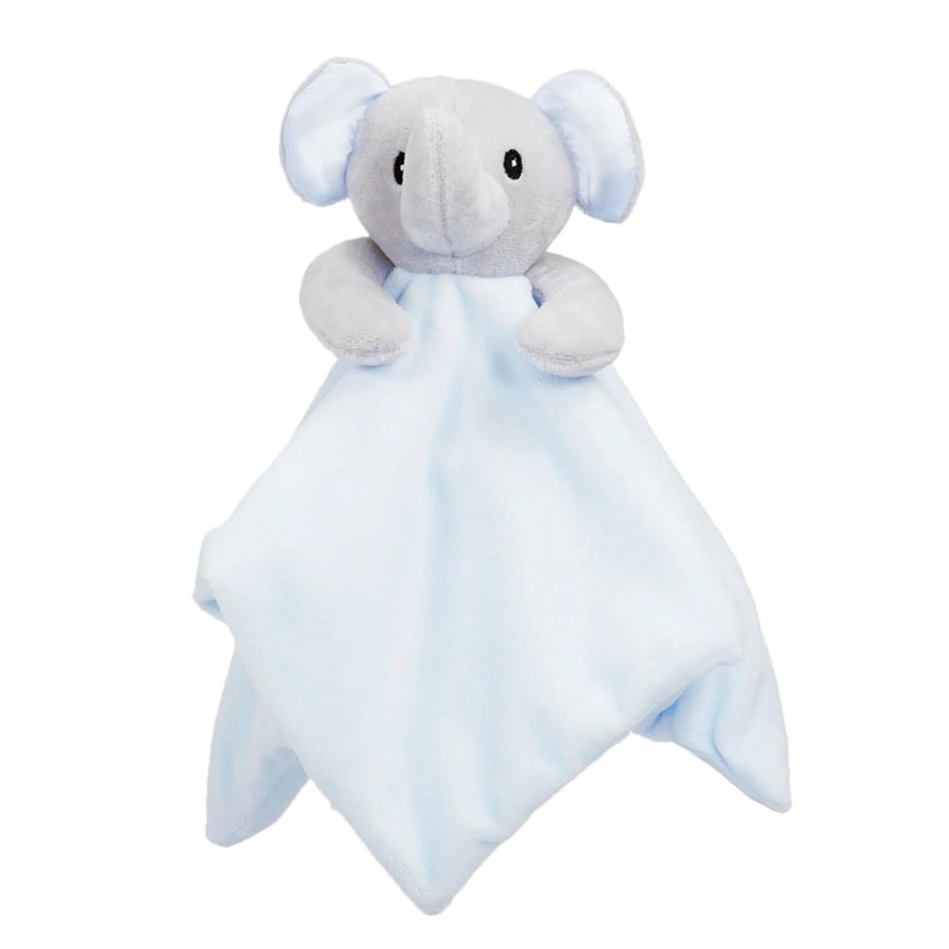 Soft Touch Cuddly Cute Elephant Baby Comforter, Super Soft Eco Friendly New Born Baby Gift, Self Soothing 36cm X 36cm