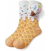 Yoaier Funny Socks for Men & Women,3D Novelty Happy Socks for Friend Gifts (US Size 8-11)
