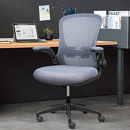 Desk Chairs Chairs & Stools Swivel Computer Chair with Flip up Armrests