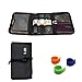 BUBM Portable Universal Wrap Electronics Accessories Travel Organizer/Hard Drive Bag/Cable Stable with Cable Tie (Small-Black)