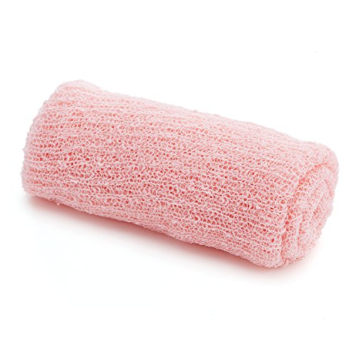 Newborn Baby Photography Props - Long Ripple Wrap Blanket and Lace Beads Headband (OneSize, Pink+Green)