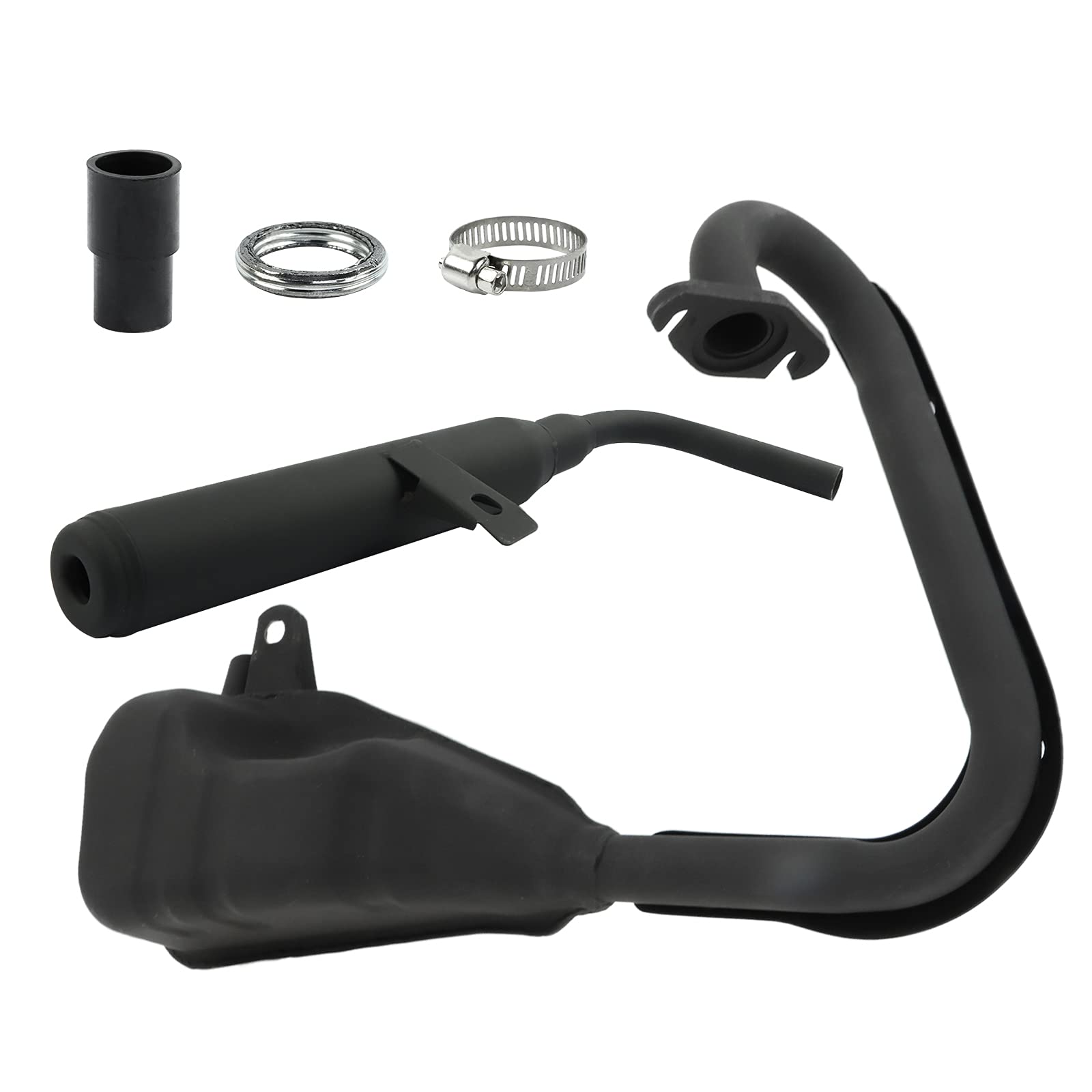 Adsspro Motorcycle Exhaust Silencer For PW50 PY50 — Stainless Steel Muffler Pipe, Dirt Pit Bike Replacement