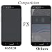 BONUM Oneplus 5 Screen Protector, Full Coverage Anti Scratch and Fingerprint, Bubble-free 3D Curved Protection - Black