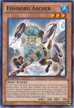 Yu-Gi-Oh! - Fishborg Archer (JOTL-EN096) - Judgment of the Light - 1st Edition - Common
