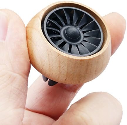CJWY car air freshener vent clip Car Fragrance Diffuser Air Freshner Vent Clip, Wooden Car Aromatherapy Essential Oil Diffuser Air Purifier with 3 Refill Oil Pads