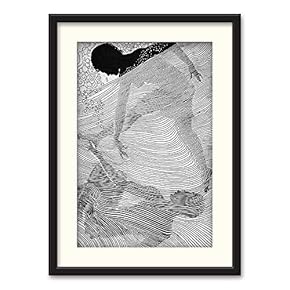 Black Paper Framed Canvas Wall Art for Living Room, Bedroom Beasts Black and White Canvas Prints for Home Decoration Ready to Hanging - 23x31 inches