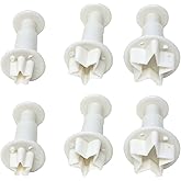 yueton 2SET Star Shaped Mini Spring Embossing Mold Star Shaped Gummy Plunger Cutter Cookie Cutting Mold for Cake DIY Decoration Tool Baking Tools