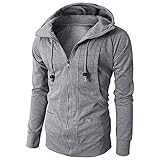 Clearance Forthery Men's Full-Zip Zip Hoodie