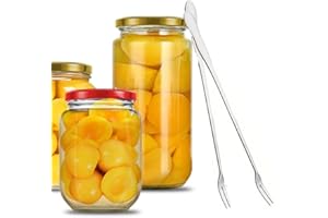 2 Pcs Pickle Fork and Olive Spoon Set, Stainless Steel Long Handle Pick Jar Serving Spoon Prong, for Onion Cucumber Arugula