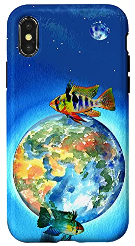 iPhone X/XS German Blue Rams Dwarf Cichlids