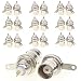 BNC Female Nut Bulkhead Panel Connector 20-Pack Solder RF Jack Adapters