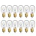 SHINE HAI Himalayan Salt Lamp Bulb 25W Dimmable Incandescent Bulbs E12 Socket Pack of 12
