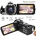 Video Camera Camcorder,Actinow YouTube Vlogging Camera HD 1080P 24.0MP 3.0 Inch LCD 270 Degrees Rotatable Screen 16X Digital Zoom Camera Recorder with 2 Batteries