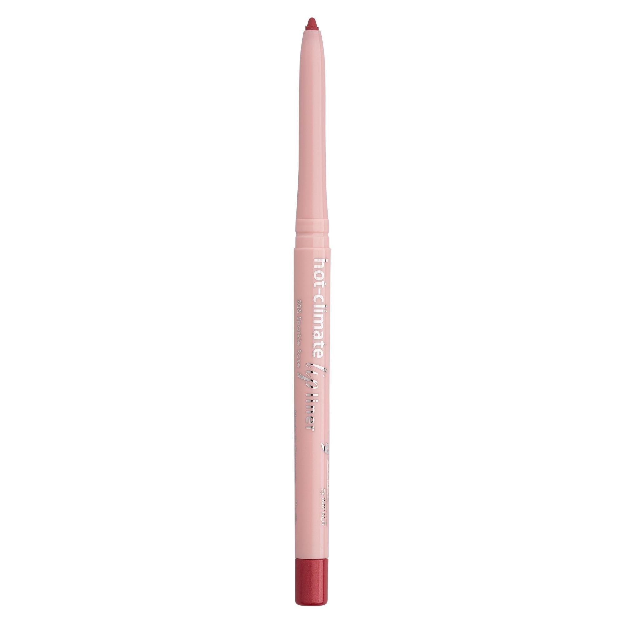 Impala - ORYX Automatic Lip Pencil Sparkle Rose Colour No. 208 | Super Heat Resistant | Water Resistant Profiler | Waterproof Lip Pencil | Long Lasting Liner