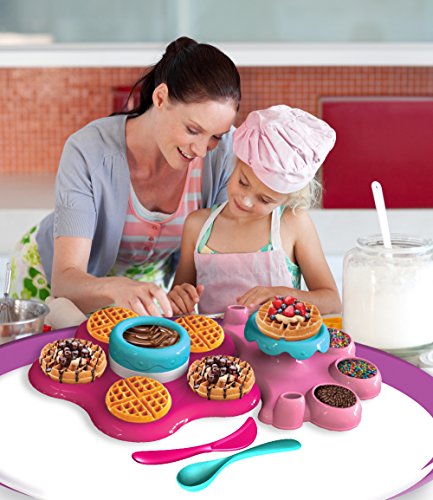 AMAV Sweet Art Belgian Waffle Maker Set Using Microwave Baking DIY Make Your Own Delicious Easy to Make Waffles with Your Kids Idea for Boys & Girls Age 6+ - Thumbnail 5