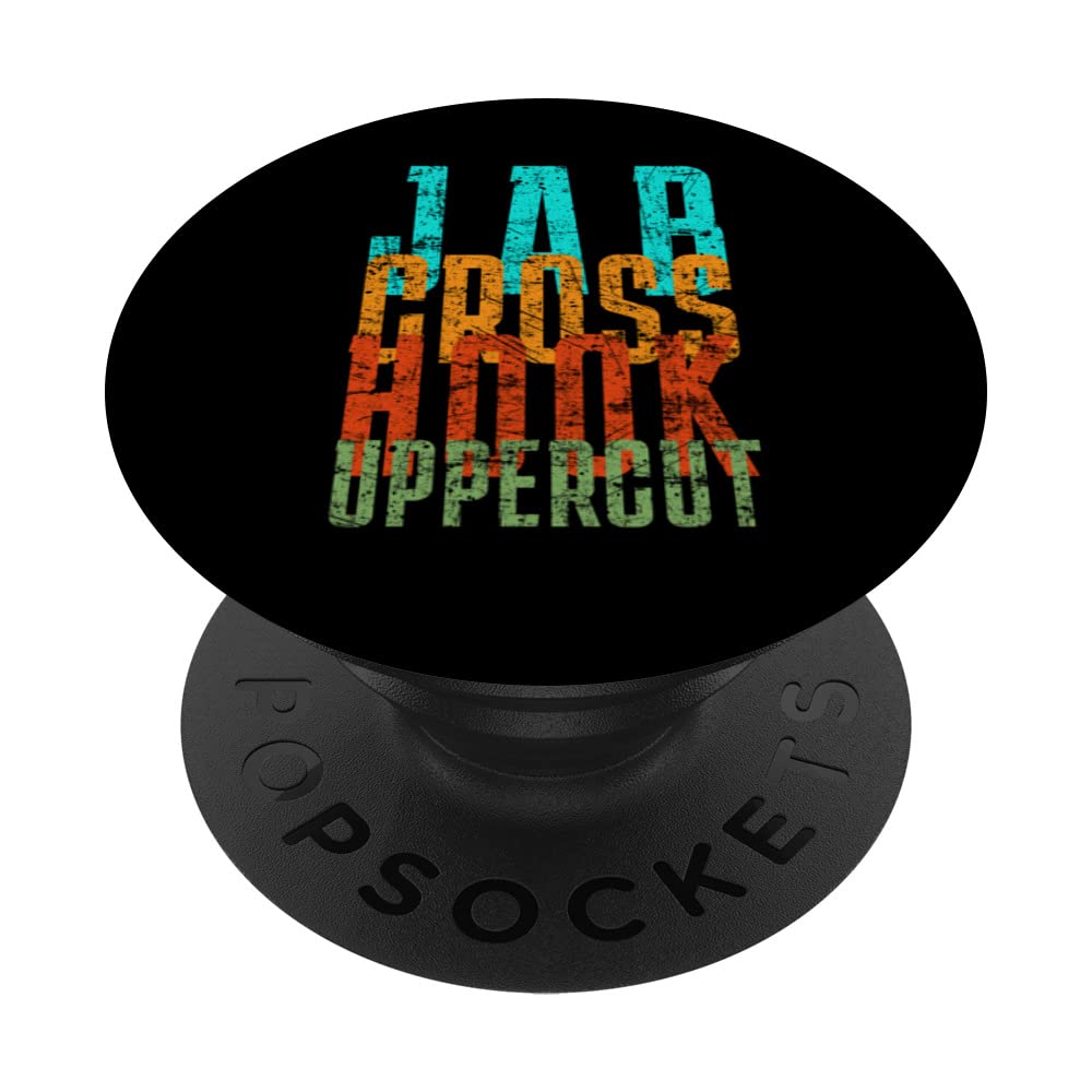 Jab Cross Hook Uppercut - Funny Boxing PopSockets Swappable PopGrip
