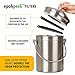 Epohpeek Compost Bin Filters Charcoal - Filter Replacement for Kitchen Pail Composter, 12 Pack Extra Thick (1cm) Fits Gallon Bucket Countertop Bins - Activated Carbon, 6 Round 6 Square, Both 6.5”